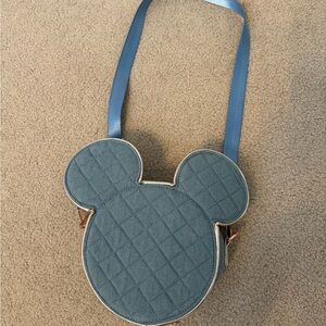 Mickey quilted blue bag excellent condition